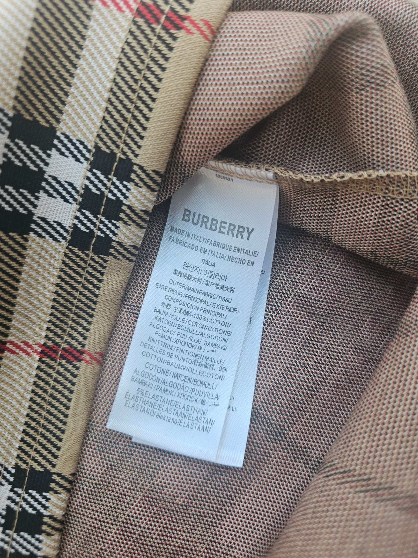 Burb Burgundy Plaid Polo Shirt