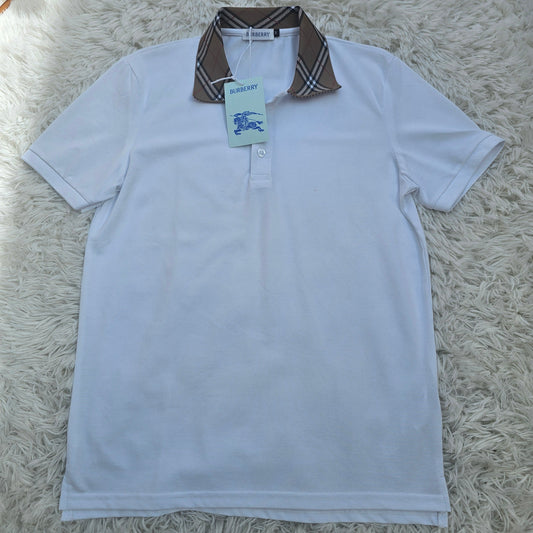 Burb White Polo Shirt