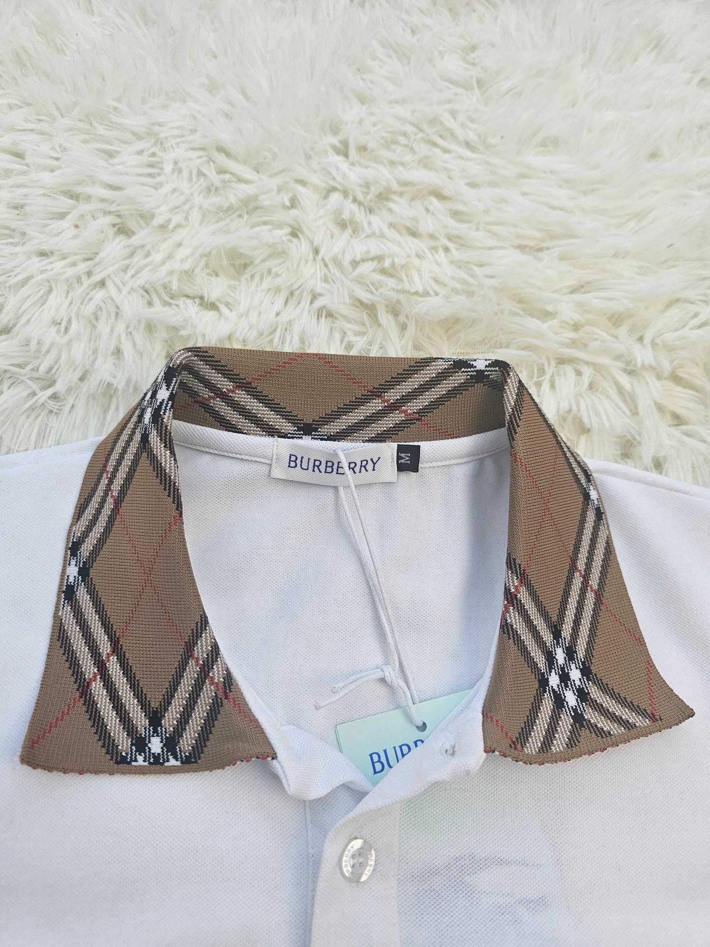 Burb White Polo Shirt