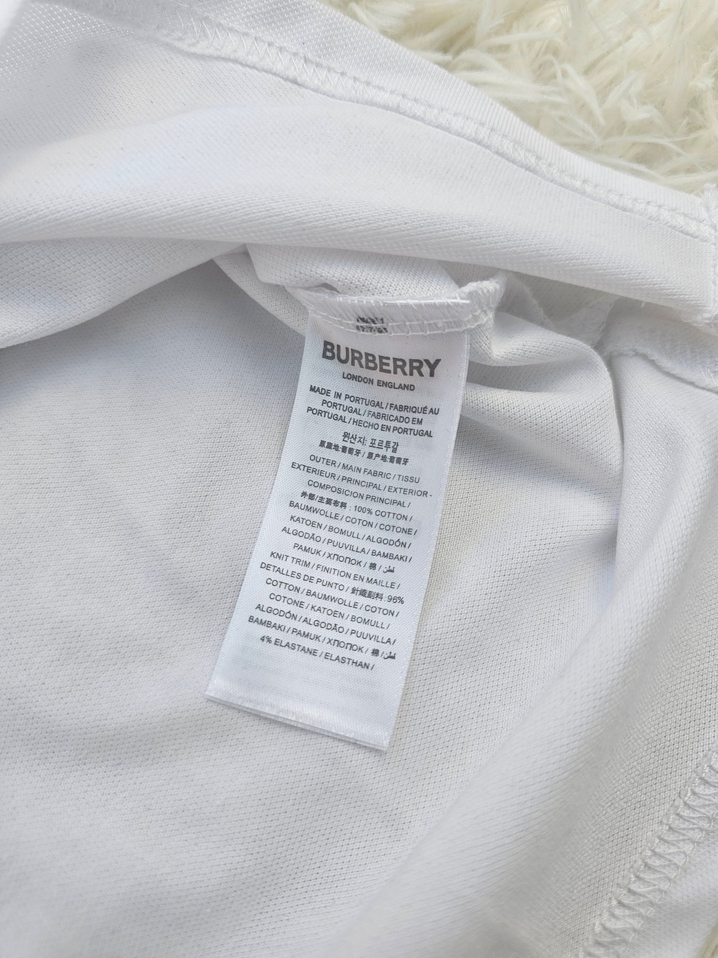 Burb White Polo Shirt