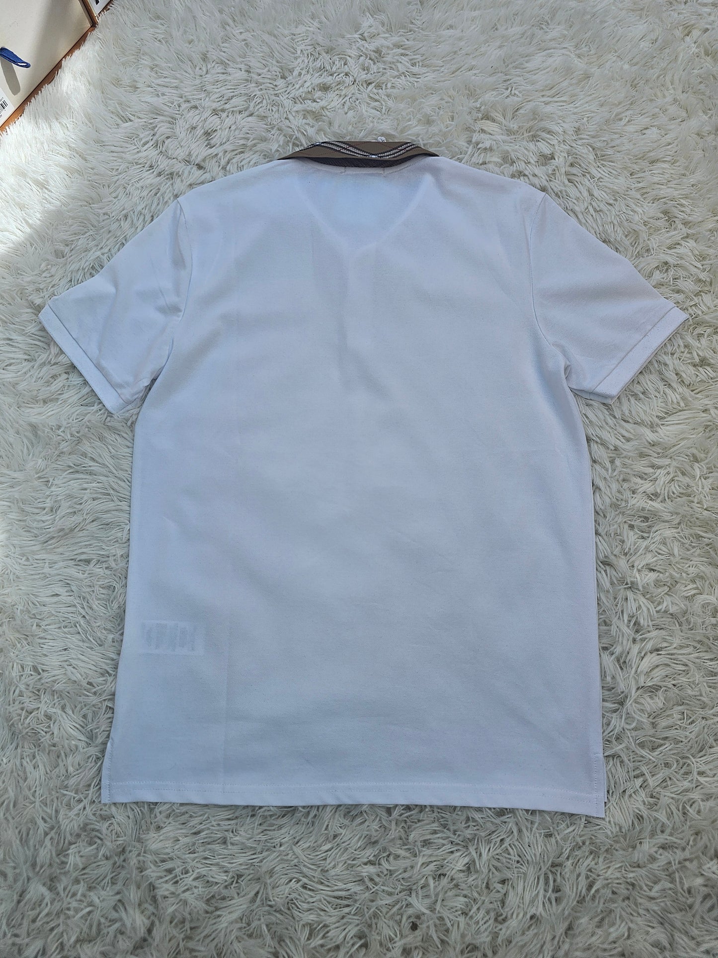 Burb White Polo Shirt