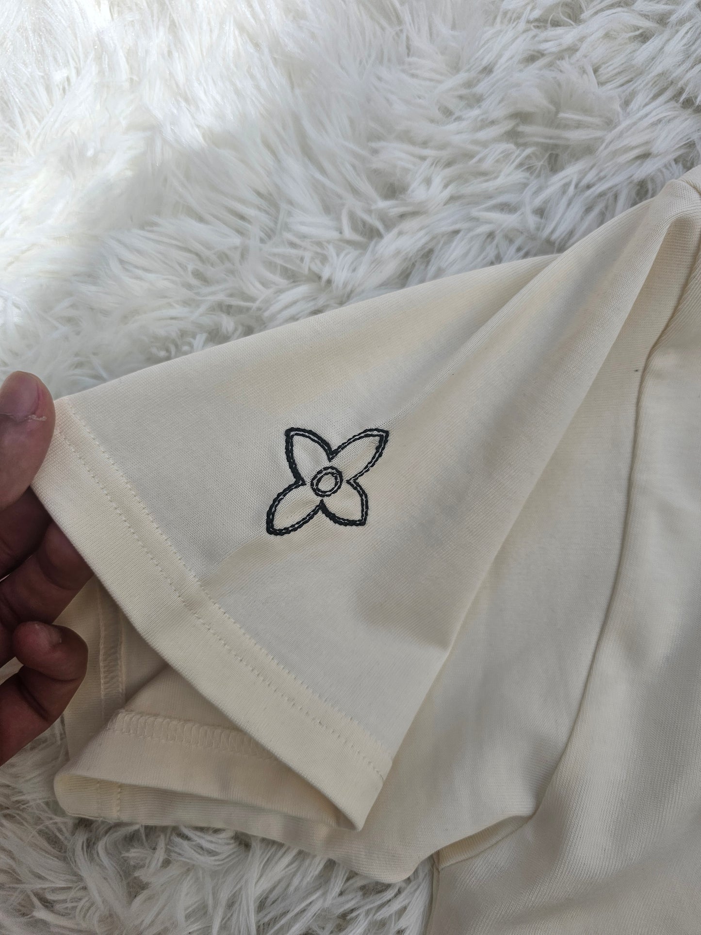 Loui White Oversized Logo T-Shirt