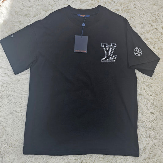Loui Black Oversized Logo T-Shirt