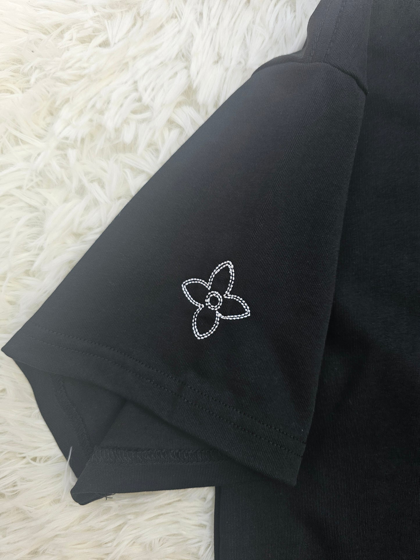 Loui Black Oversized Logo T-Shirt