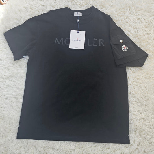 Mon Black Oversized Logo T-Shirt