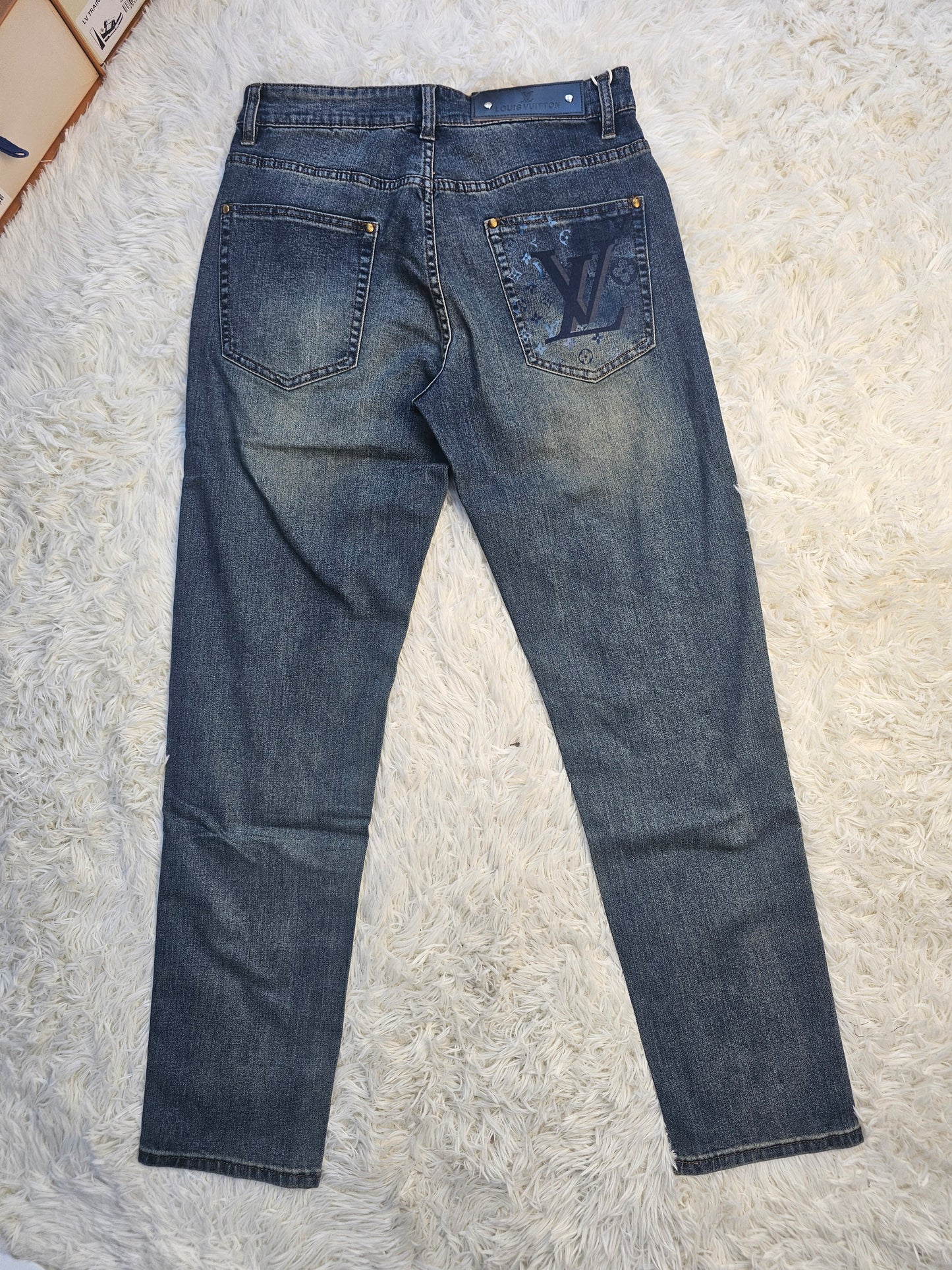 Loui Blue Back Logo Jeans