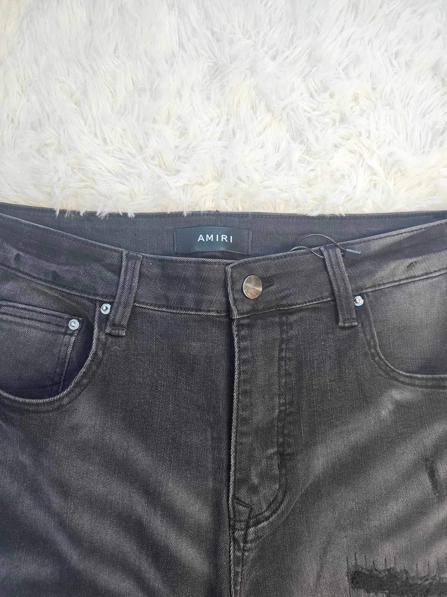 Ami Black Back Logo Jeans