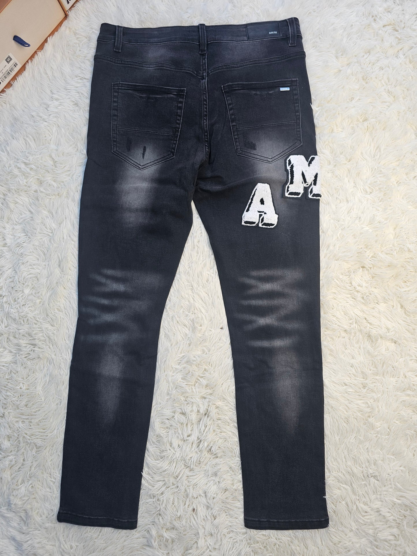 Ami Black Back Logo Jeans