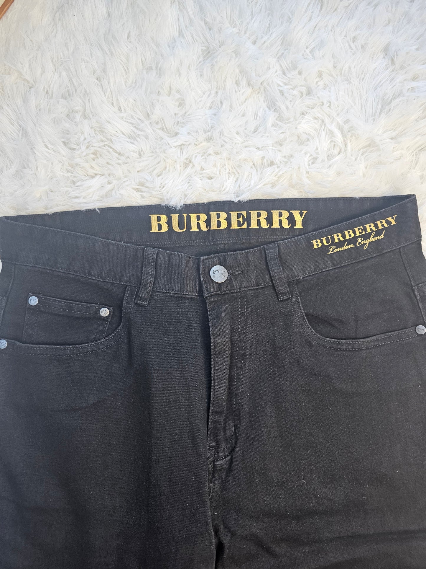 Burb Black Back Logo Jeans