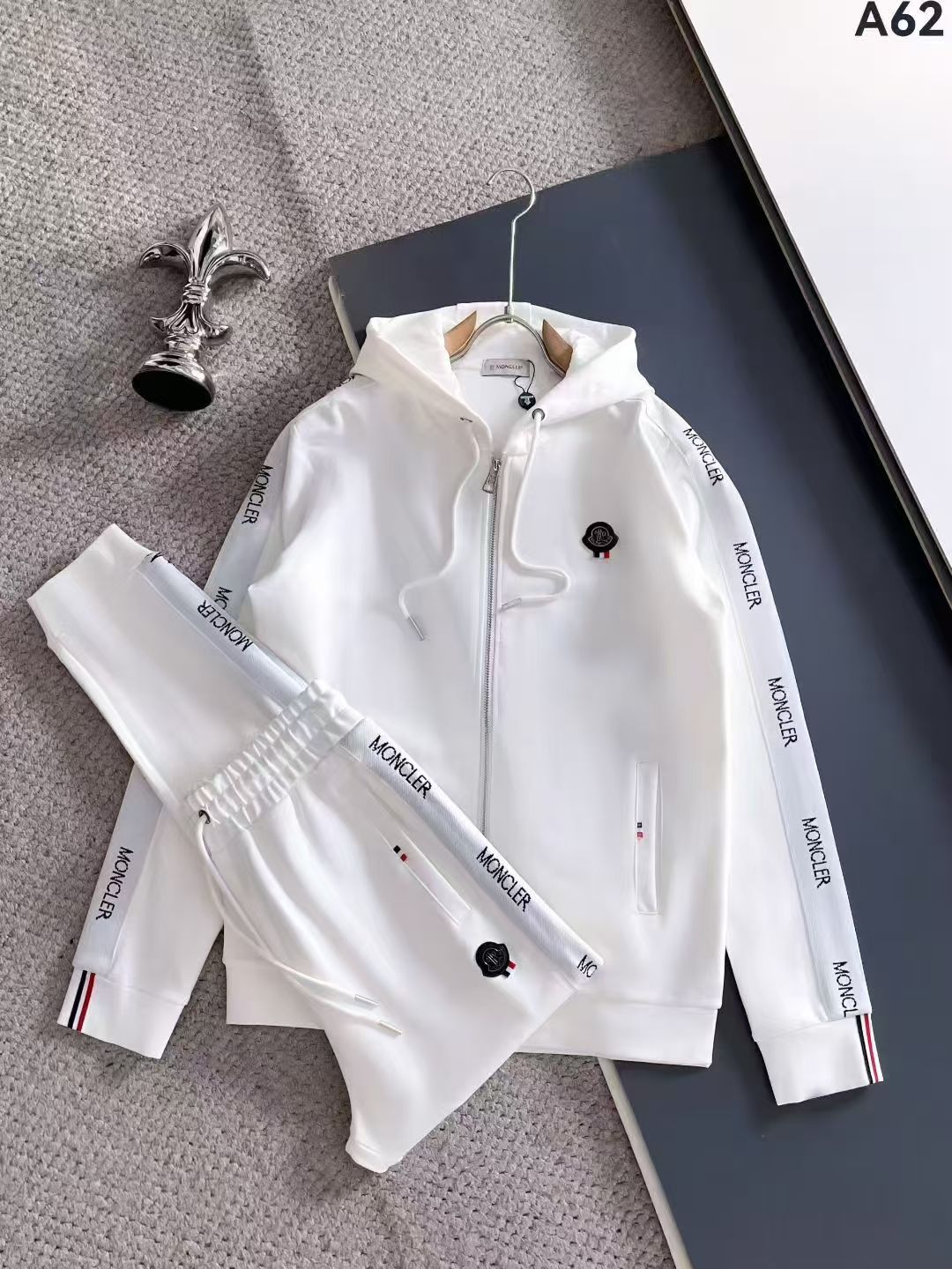 Mon White Logo Tracksuit