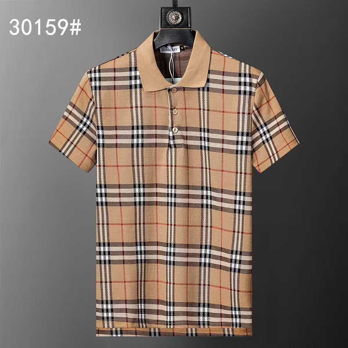 Burb Burgundy Plaid Polo Shirt