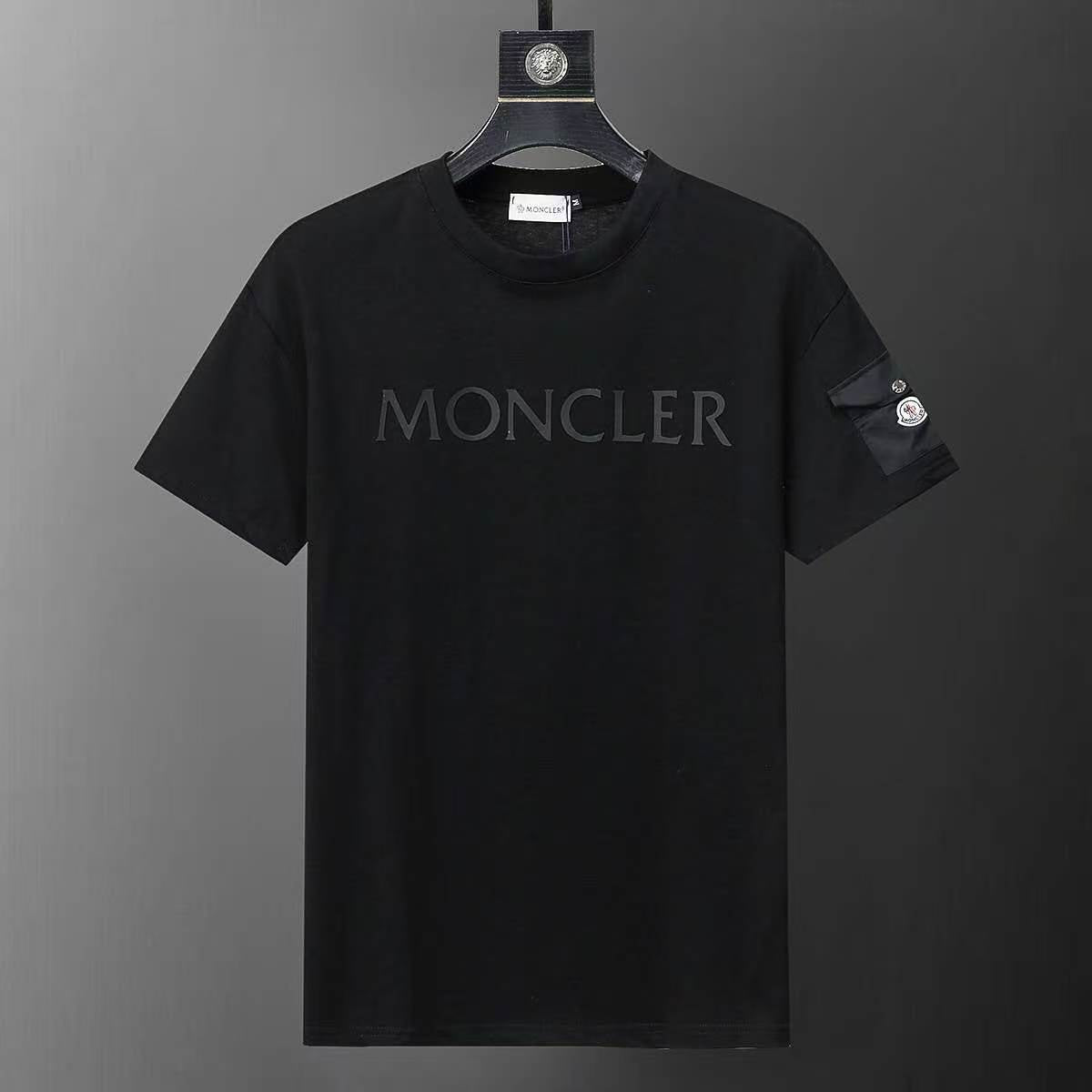 Mon Black Oversized Logo T-Shirt