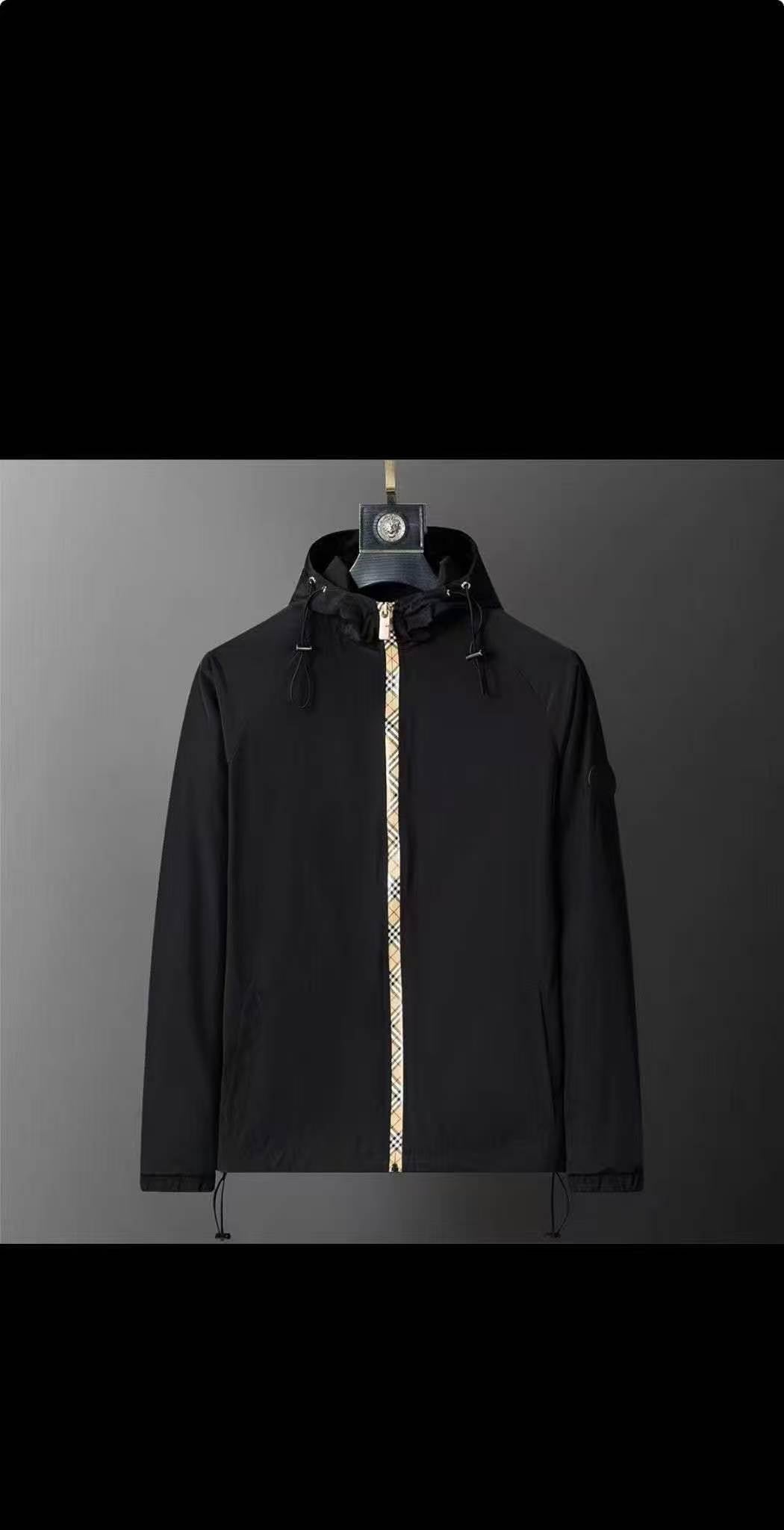 Burb Black Windbreaker