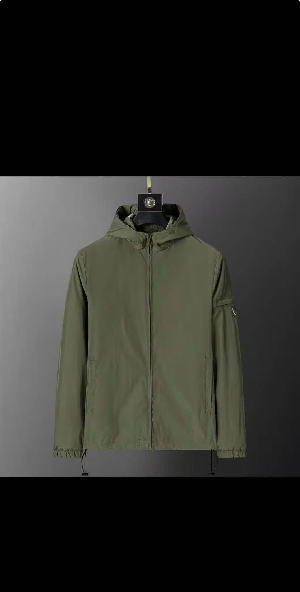 Prad Green Windbreaker